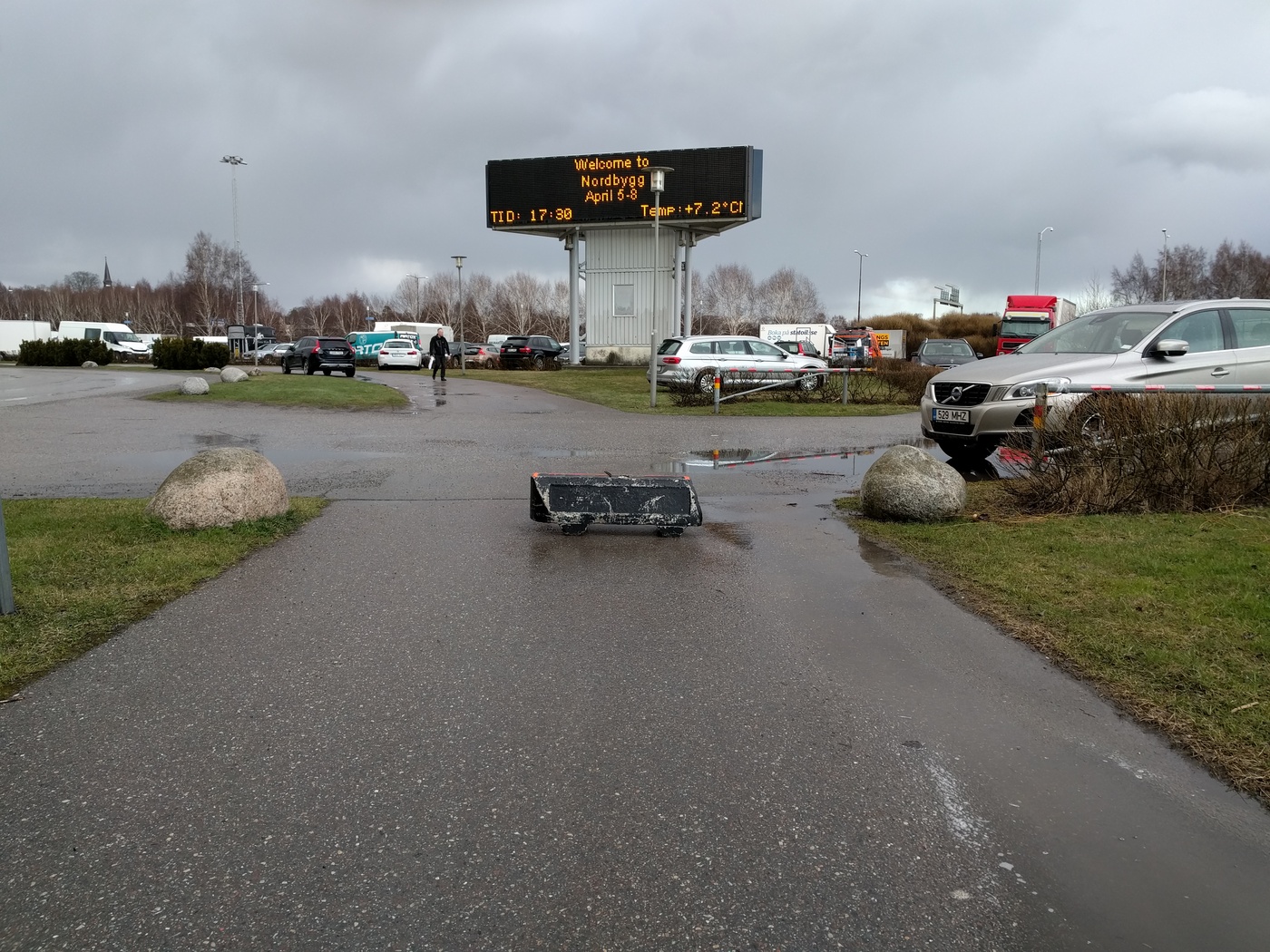 Betongsugga utan reflex vid Älvsjömässan