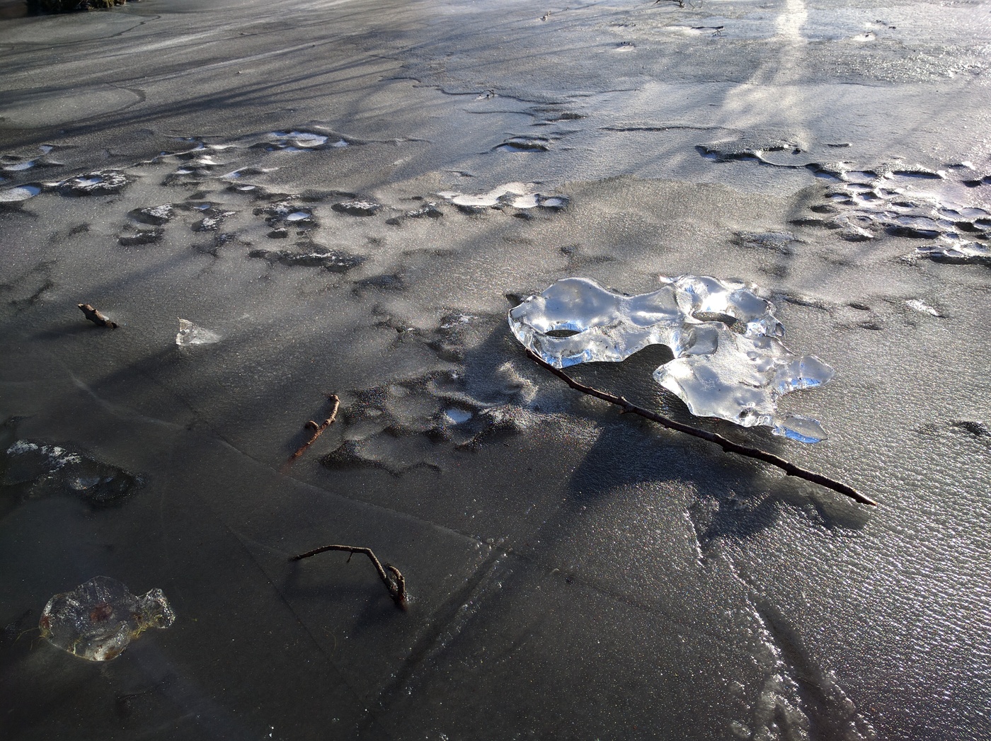 Isbit på Långsjön