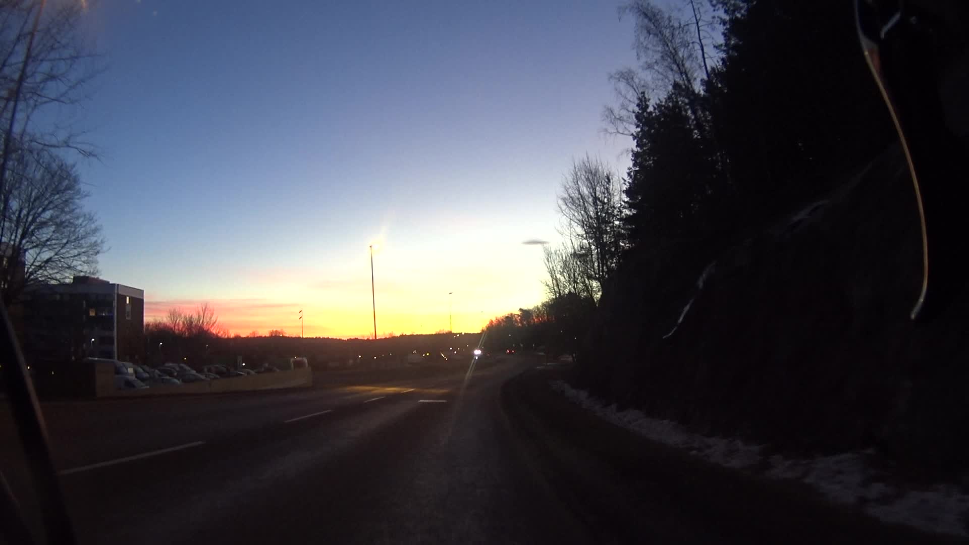 Soluppgång över Alby