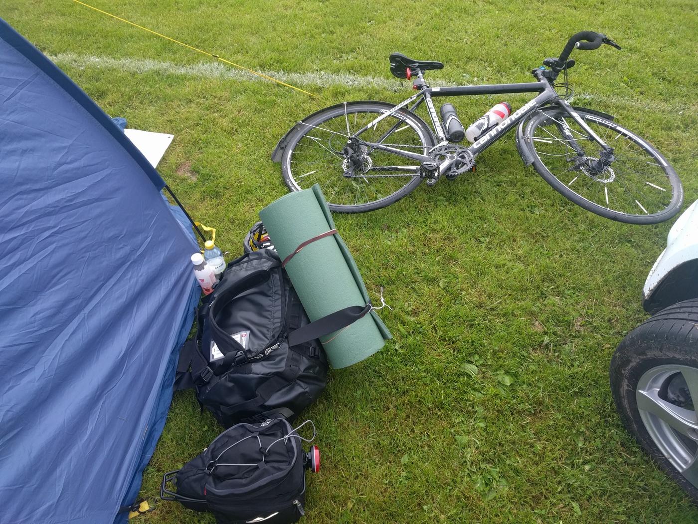 Tältet rest, och vi är redo