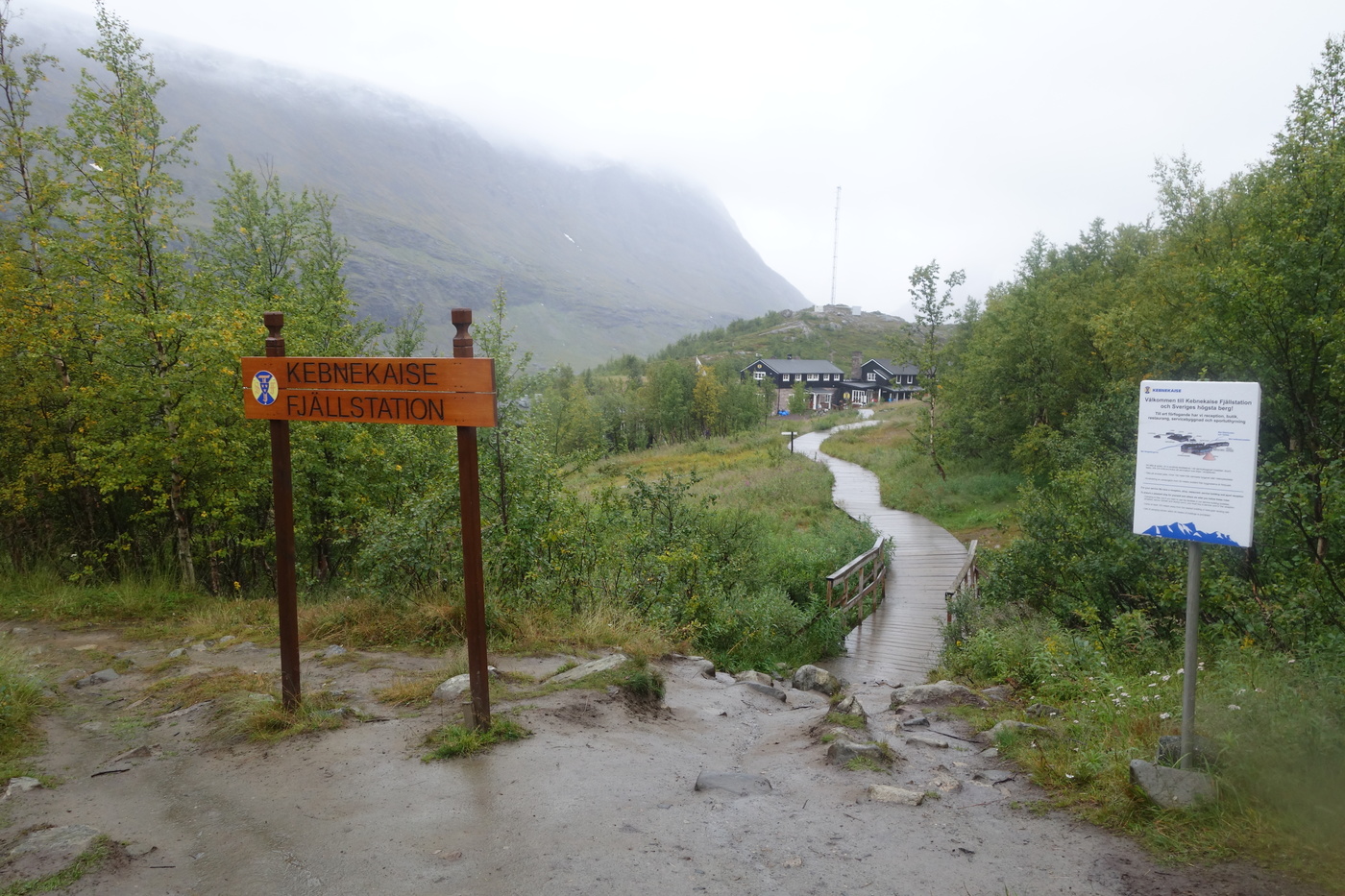 Framme vid fjällstationen